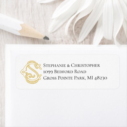 編集可能カラーCSモノグラムSCモノグラムラベル ラベル (インサイチュ)