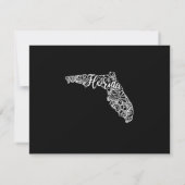 編集可能カラーFLORIDAの移動告知 招待状 (裏面)