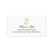 編集可能カラーJMモノグラムMJモノグラムラベル ラベル (正面)