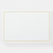 編集可能カラーKWモノグラムWKモノグラムゲストブック ゲストブック (裏面)