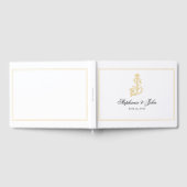 編集可能カラーSJモノグラムJSモノグラムゲストブック ゲストブック (全面)