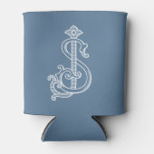 編集可能カラーSJモノグラムJSモノグラムコージー 缶クーラー (正面)