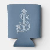 編集可能カラーSJモノグラムJSモノグラムコージー 缶クーラー (裏面)