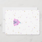 編集可能カーニバル誕生日フォト招待状 招待状 (裏面)