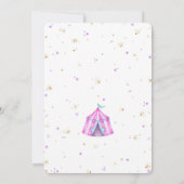 編集可能カーニバル誕生日招待状 招待状 (裏面)