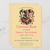 編集可能カーニバルBash 招待状 (正面/裏面)