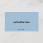 編集可能カーペットクリーナーズ名刺 名刺 (裏面)