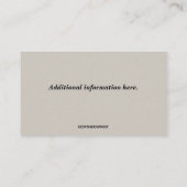 編集可能ガレージドア会社 名刺 (裏面)