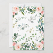 編集可能ガールサファリベビーシャワー招待状 招待状 (裏面)