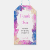 編集可能ガールズアートパーティーの好意ラベル ギフトタグ (正面)