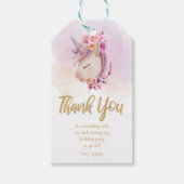 編集可能ガールズパーティーの好意ラベルときらめき ギフトタグ (正面)