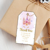 編集可能ガールズパーティーフェイスパークルラベル付きテーマ ギフトタグ