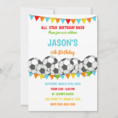 編集可能キッズスポーツパーティー招待状 招待状 (正面)