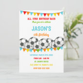 編集可能キッズスポーツパーティー招待状 招待状 (スタンド正面)