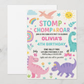 編集可能キッズディノパーティー招待状 シーズンカード (正面/裏面)