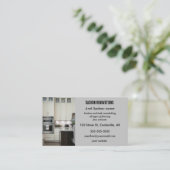 編集可能キッチンの改装 名刺 (スタンド正面)