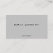 編集可能キッチンの改装 名刺 (裏面)