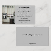 編集可能キッチンの改装 名刺 (正面/裏面)