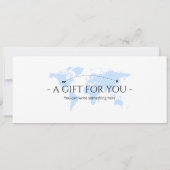 編集可能ギリシャ搭乗パス飛行機チケット 招待状 (裏面)