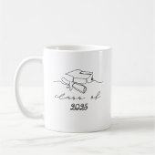 編集可能クラス[年]卒業 コーヒーマグカップ (左)