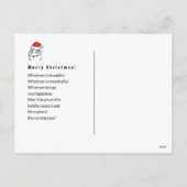編集可能クリスマスのミームのトロールLOLのカスタムな文字 シーズンポストカード (裏面)