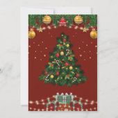 編集可能クリスマスイベント招待カード シーズンカード (裏面)