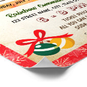 編集可能クリスマスオーナメント資金調達者フライヤー ポスター (角)