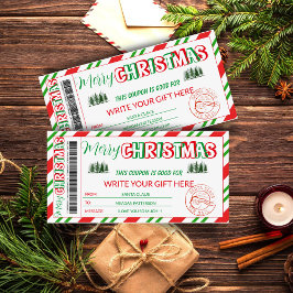 編集可能クリスマスクーポンテンプレート シーズンカード