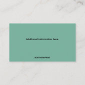 編集可能クリスマスツリーロット名刺 名刺 (裏面)