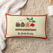 編集可能クリスマス装飾用クッション ランバークッション (ブランケット)