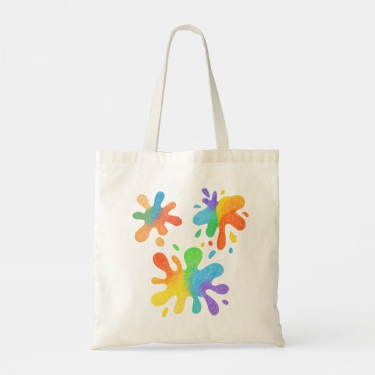 編集可能クレヨンスタイルアート絵を描- & Palette Part トートバッグ (裏面)