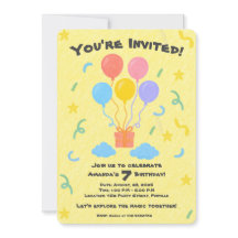 編集可能クレヨンスタイル – バルーンバッシュ誕生日