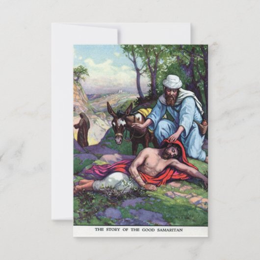 編集可能グッドサマリア人祈りの言葉for親切 (正面)