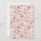 編集可能グラムブライドブライダルシャワー 招待状 (裏面)