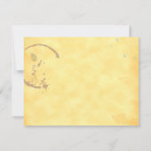 編集可能グランジヴィンテージ型の茶屋呼び出し ノートカード (裏面)