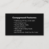 編集可能グランピンリゾート自然連絡デザイン 名刺 (裏面)