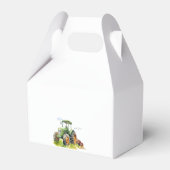 編集可能グリーントラクター誕生日招待状 フェイバーボックス (裏面サイド)