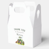 編集可能グリーントラクター誕生日招待状 フェイバーボックス (オープン)