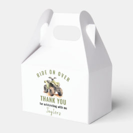 編集可能グリーンATVバイク誕生日 フェイバーボックス