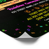 編集可能グローダンスパーティーフライヤー ポスター (角)