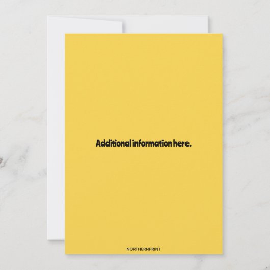 編集可能ケーキとバルーンの誕生日 招待状 (裏面)