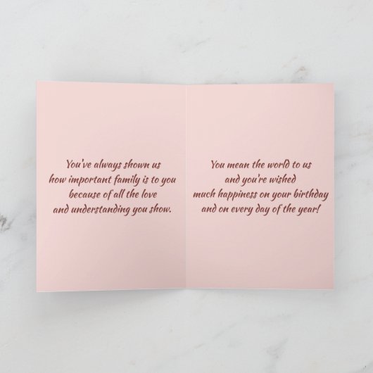 編集可能ケーキアンドキャンドル誕生日 カード (内部)