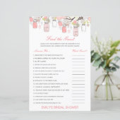 編集可能ゲストの検索ブライダルシャワーゲーム (スタンド正面)