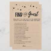 編集可能ゲストブライダルシャワーパーティーゲームの検索 (正面/裏面)