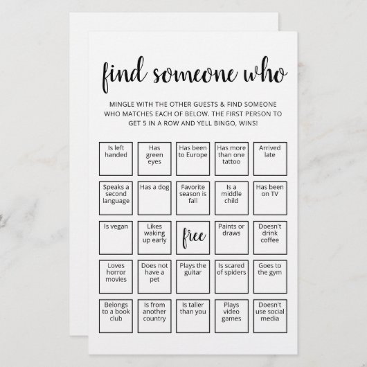 編集可能ゲームのビンゴゲームの相手を検索 (正面/裏面)