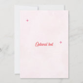 編集可能コケットベビーシャワー招待状2 招待状 (裏面)