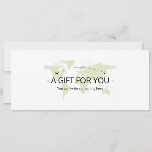 編集可能コスタリカ飛行機チケット搭乗券 招待状 (裏面)