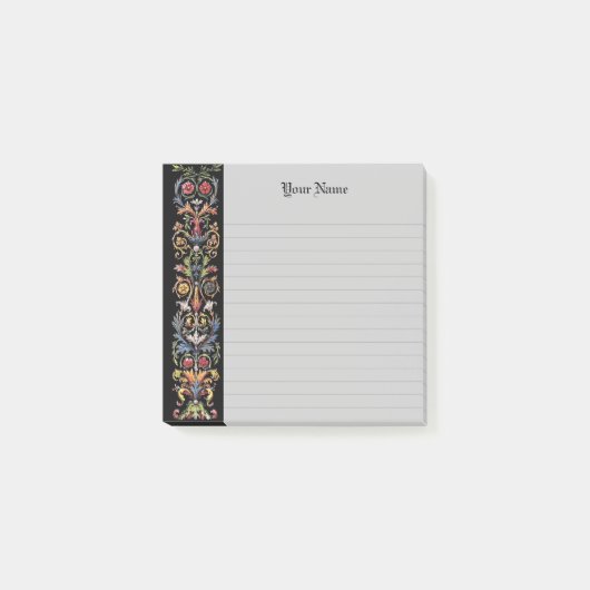 編集可能ゴシック照明中世ライニング ポストイット (正面)