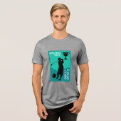 編集可能ゴルファー誕生日プレゼント トライブレンドTシャツ (正面全面)