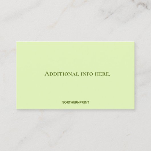 編集可能ゴルフロイヤリティカード ロイヤリティカード (裏面)